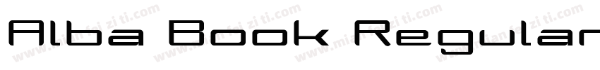 Alba Book Regular字体转换
